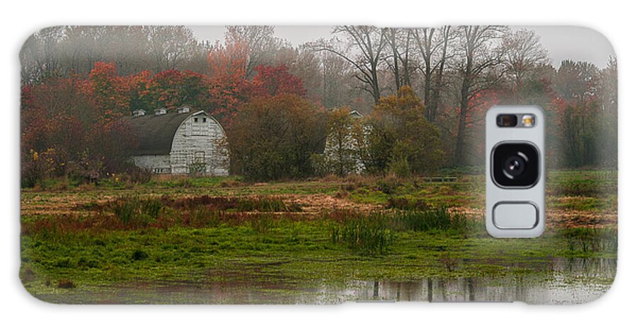 Landscape Galaxy Case featuring the photograph The Fall Barn by Cassius Johnson