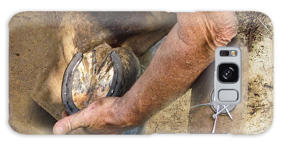 Horse Galaxy Case featuring the photograph The Farrier 4 by Shannon Story