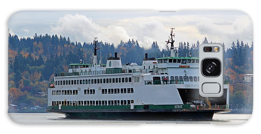 Washington State Ferry Galaxy Case featuring the photograph The Ferry Kitsap by E Faithe Lester