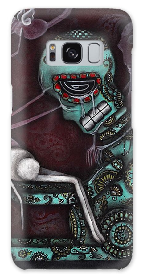 Death Galaxy Case featuring the painting The Final Awakening by Abril Andrade