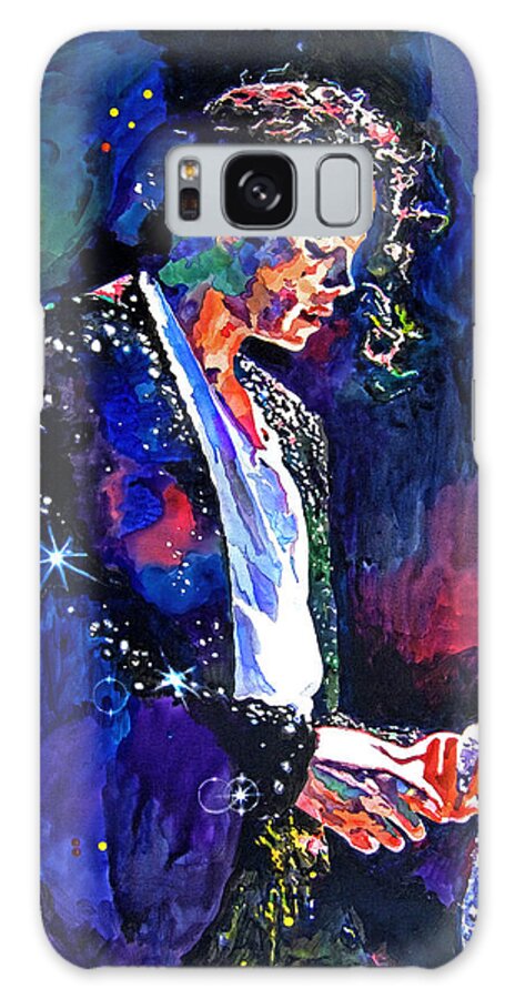 Michael Jackson Galaxy Case featuring the painting The Final Performance - Michael Jackson by David Lloyd Glover