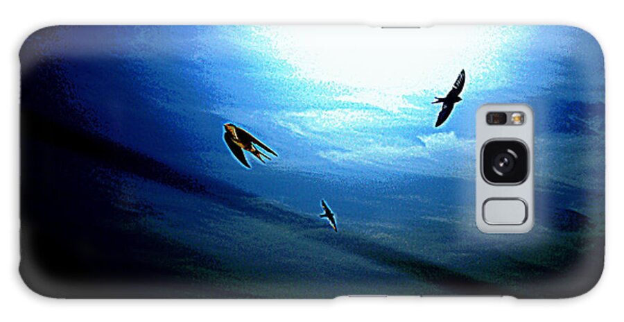 Birds Galaxy Case featuring the photograph The Flight by Miroslava Jurcik