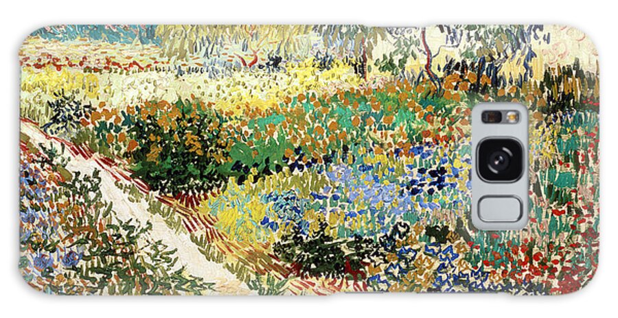 Blooming Galaxy Case featuring the painting The Garden At Arles, 1888 by Vincent van Gogh