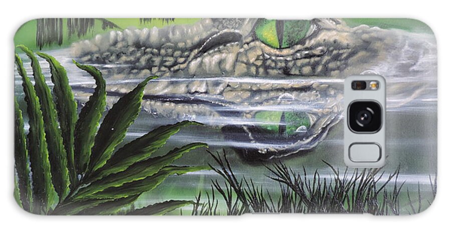 Gator Galaxy S8 Case featuring the painting The Glades by Dianna Lewis