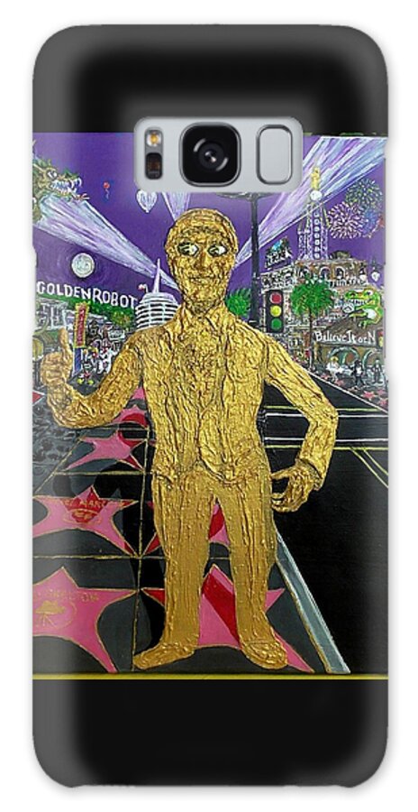 Hollywood Galaxy S8 Case featuring the painting The Golden Robot by Jonathan Morrill