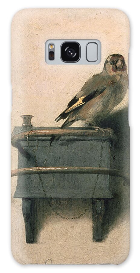 Bird Galaxy Case featuring the painting The Goldfinch by Carel Fabritius
