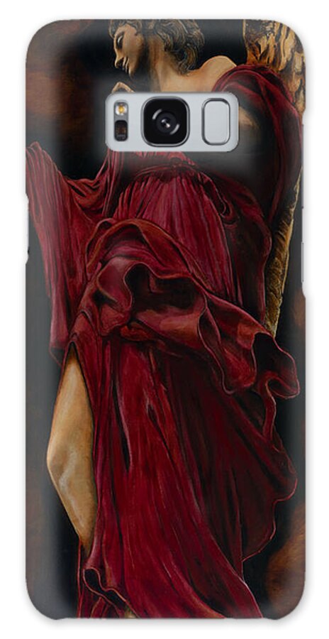 Giorgio Tuscani Galaxy Case featuring the painting The Guardian Of My Soul III by Giorgio Tuscani
