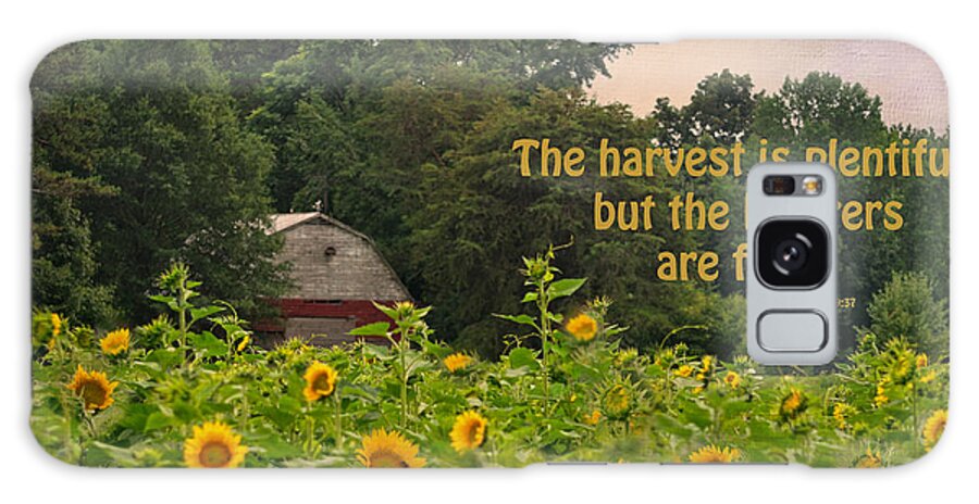 Sunflower Field Galaxy Case featuring the photograph The Harvest Is Plentiful by Sandi OReilly