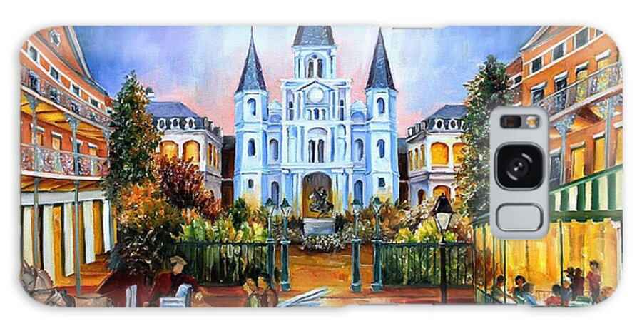 New Orleans Galaxy Case featuring the painting The Hours on Jackson Square by Diane Millsap