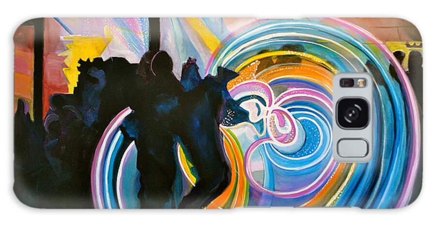 Music Festivals Galaxy Case featuring the painting The Illuminated Dance by Patricia Arroyo