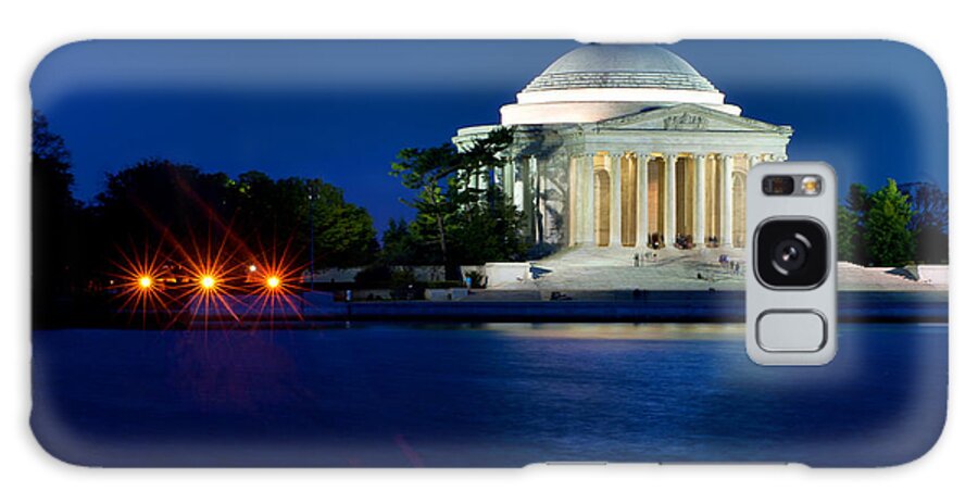 America Galaxy Case featuring the photograph The Jefferson Memorial at the Blue Hour of Twilight by Mitchell R Grosky