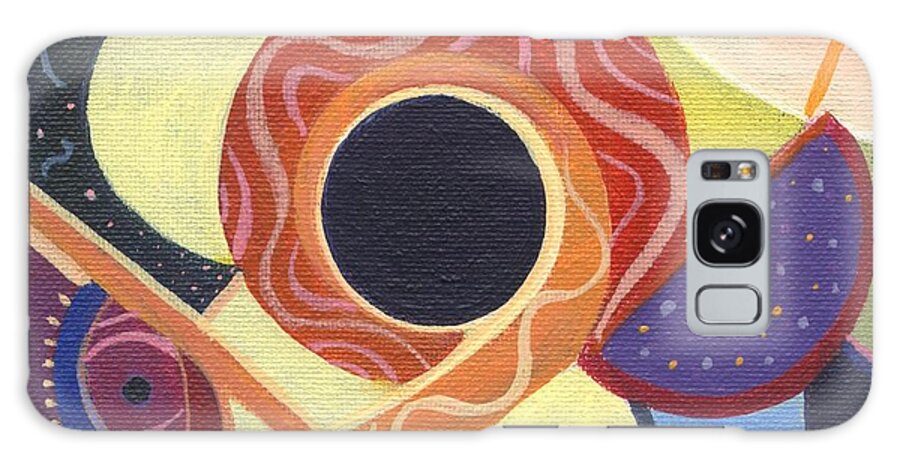 Abstract. Figurative Galaxy Case featuring the painting The Joy of Design X X by Helena Tiainen