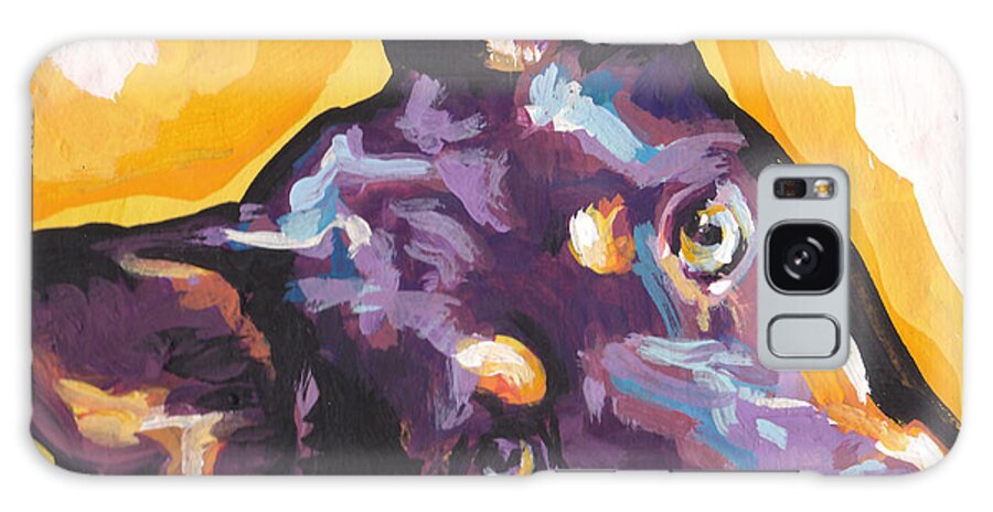 Australian Kelpie Galaxy Case featuring the painting The Kelpie Kutie by Lea S