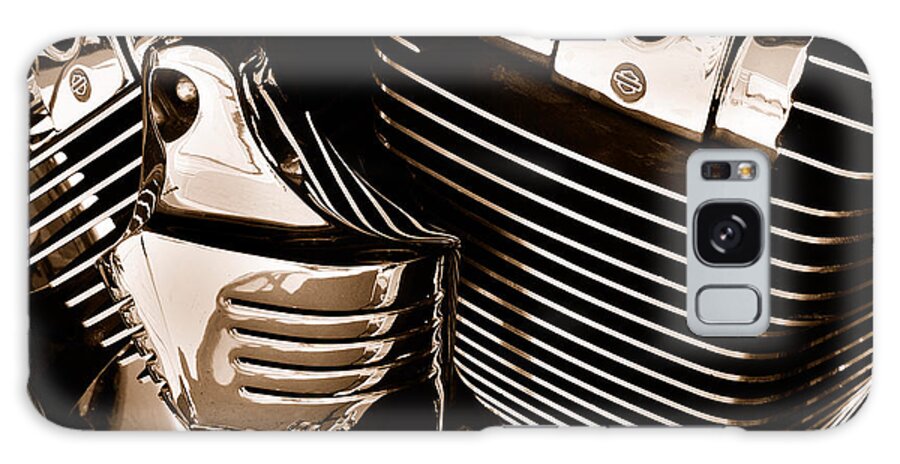 Harley-davidson Road Kings Galaxy Case featuring the photograph The King - Harley Davidson Road King Engine by Steven Milner
