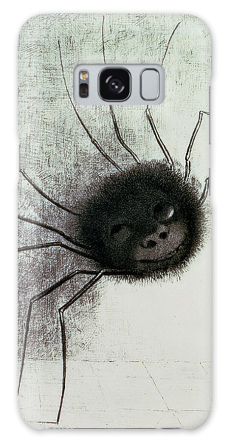 Spider Galaxy Case featuring the drawing The Laughing Spider by Odilon Redon