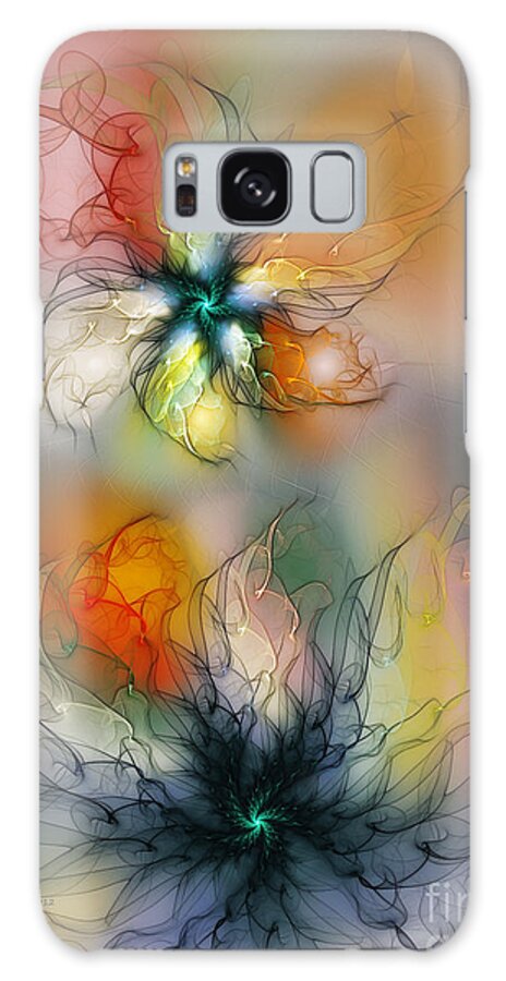 Abstract Galaxy S8 Case featuring the digital art The Lightness of Being-Abstract Art by Karin Kuhlmann