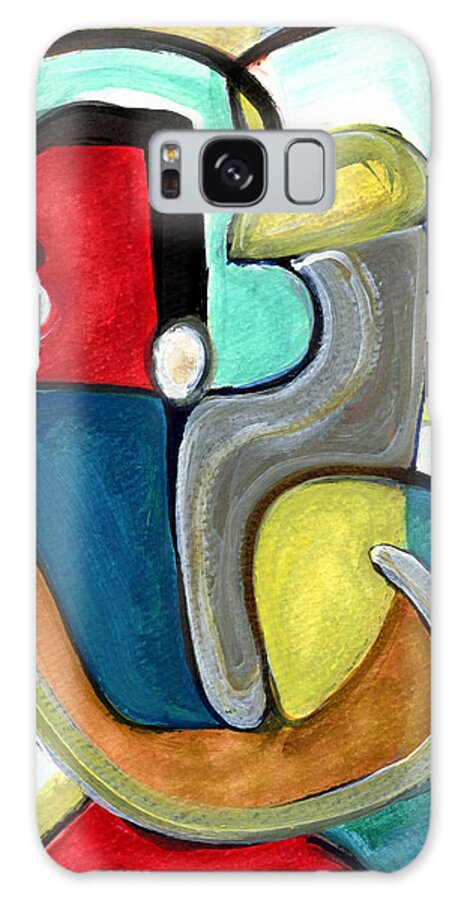 Abstract Art Galaxy S8 Case featuring the painting The Lovers by Stephen Lucas