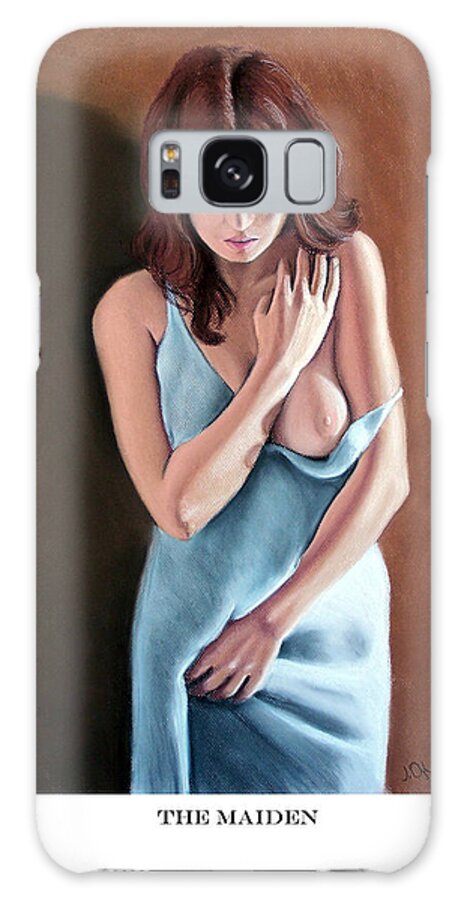 Joseph Ogle Galaxy Case featuring the pastel The Maiden prints only by Joseph Ogle