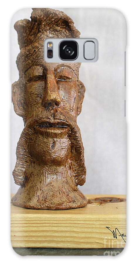 Man Galaxy S8 Case featuring the sculpture The Man Of Peace by Art Mantia