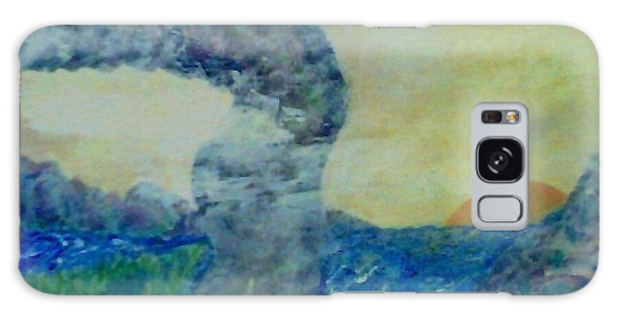 Water Galaxy Case featuring the painting The Narrow Way by Suzanne Berthier