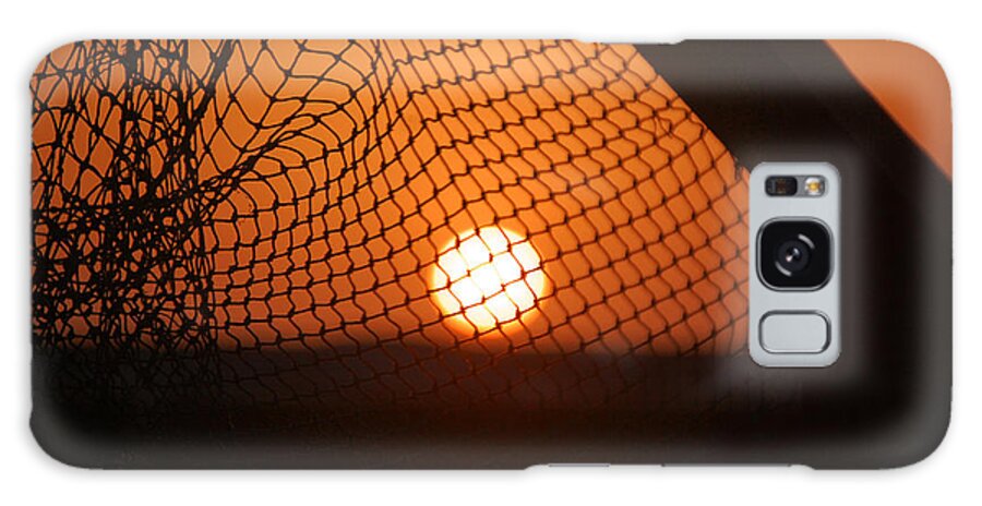 Net Galaxy Case featuring the photograph The Netted Sun by Leticia Latocki