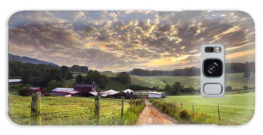 Appalachia Galaxy Case featuring the photograph The Old Farm Lane by Debra and Dave Vanderlaan