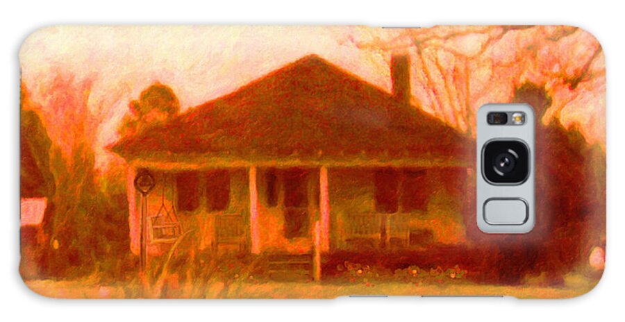 Old House Galaxy Case featuring the painting The Old Home Place by Rebecca Korpita