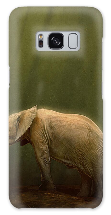 Elephant Galaxy Case featuring the digital art The Orphin by Aaron Blaise