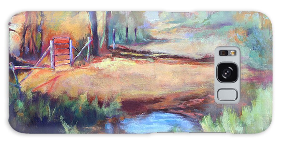 Landscape Galaxy S8 Case featuring the painting The Path Less Traveled by Carol Jo Smidt