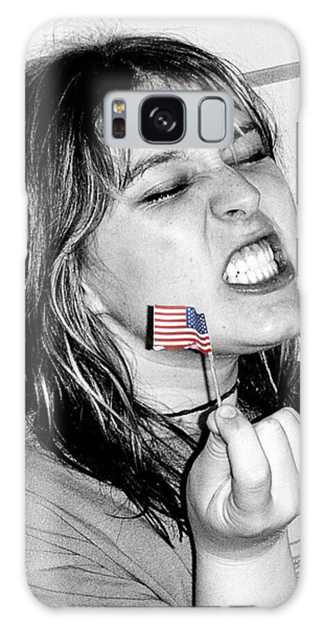 American Flag Galaxy Case featuring the photograph The Patriot by Rebecca Dru