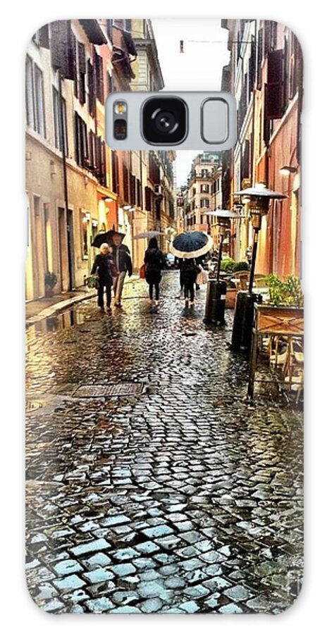 Rain Galaxy Case featuring the mixed media The Rain Has Stopped by Lauren Serene