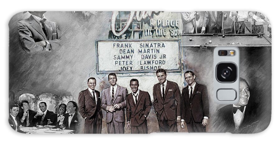 The Summit Galaxy Case featuring the mixed media The Rat Pack by Viola El