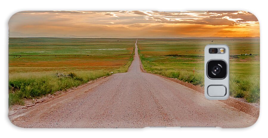 Pawnee National Grasslands Galaxy S8 Case featuring the photograph The Road Less Traveled by Teri Virbickis
