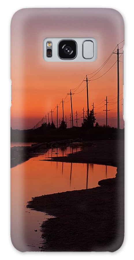 Sunset Galaxy Case featuring the photograph The Road West by Joshua House