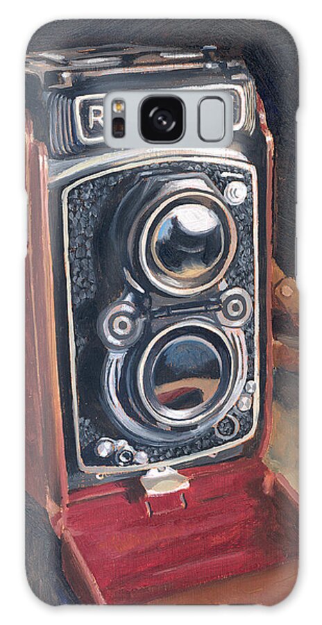 Antique Galaxy Case featuring the painting The Rolleiflex by Marguerite Chadwick-Juner