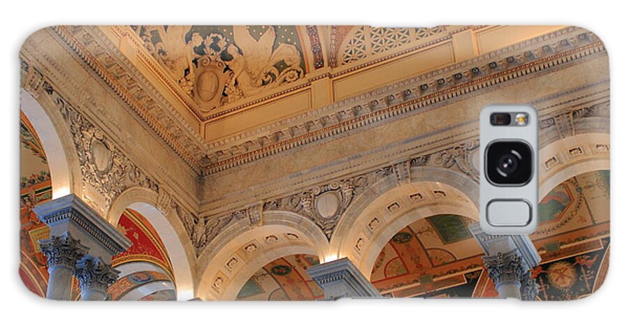 Library Of Congress Galaxy Case featuring the photograph The Roof above Jefferson's Books by Jeff Heimlich