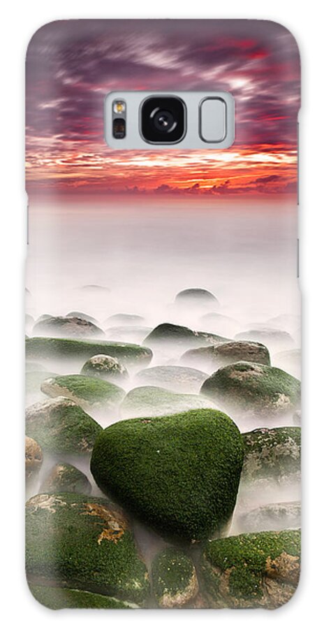 Rocks Galaxy Case featuring the photograph The shape of my heart by Jorge Maia