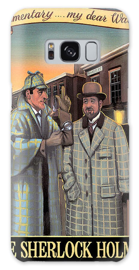 Sherlock Holmes Galaxy Case featuring the painting The Sherlock Holmes by MGL Meiklejohn Graphics Licensing