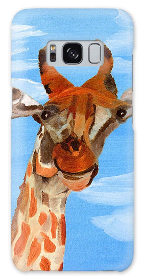 Giraffe Galaxy Case featuring the painting The Sky's The Limit by Meryl Goudey