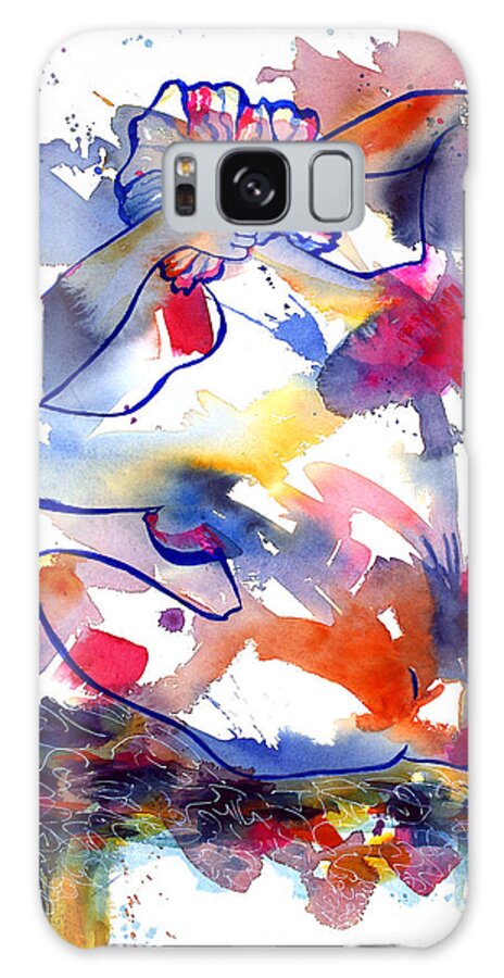 Nude Galaxy Case featuring the painting The Southside by Kim Shuckhart Gunns