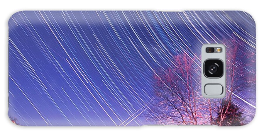 The Galaxy Case featuring the photograph The star trails by Paul Ge