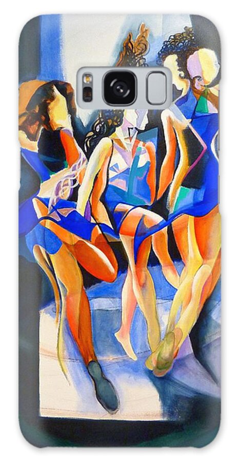 Irish Dance Dancing Greek Three Graces Galaxy S8 Case featuring the painting The three graces by Georg Douglas