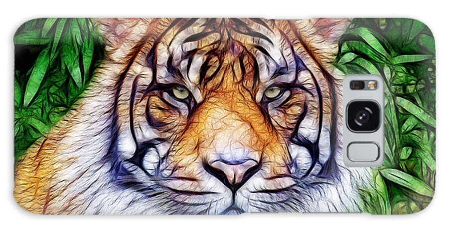 Tiger Galaxy Case featuring the photograph The Tiger by Steve McKinzie