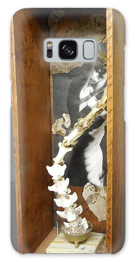 Collage Galaxy Case featuring the mixed media The Way I am Longing... by M Bellavia