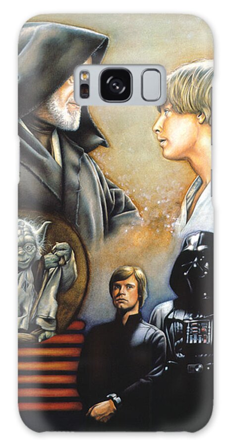 Star Wars Galaxy Case featuring the drawing The Way of the Force by Edward Draganski
