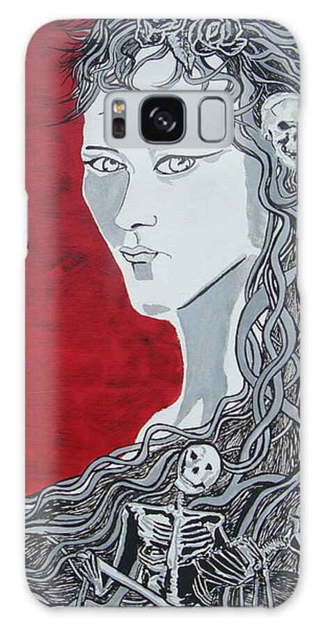 Day Of The Dead Galaxy Case featuring the painting The Weight by Stuart Engel