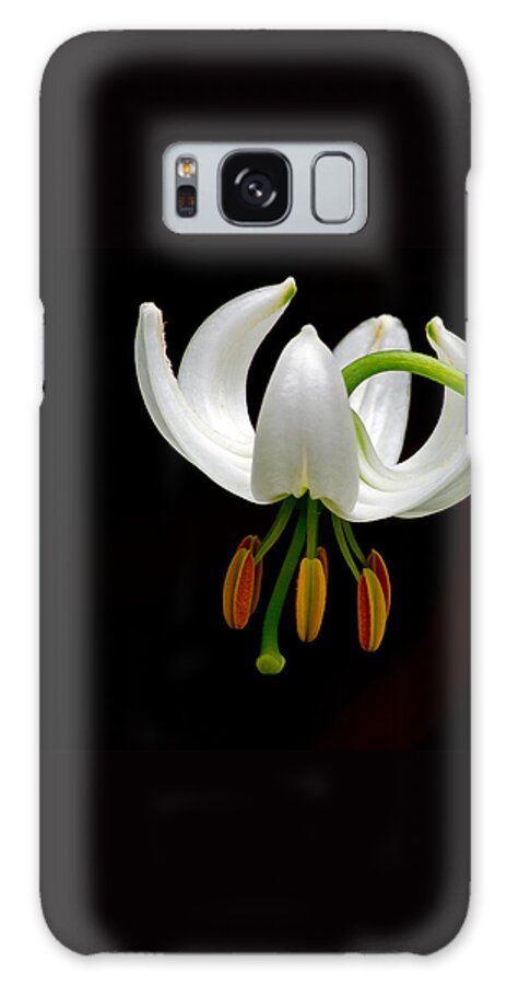 Lilium Martagon 'album' Galaxy S8 Case featuring the photograph The white form of Lilium Martagon named Album by Torbjorn Swenelius
