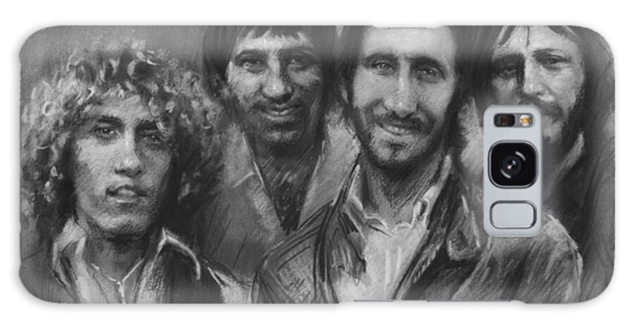 The Who Galaxy Case featuring the drawing The Who by Viola El