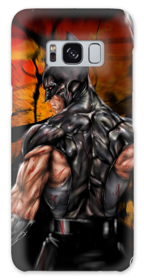 Marvel Galaxy S8 Case featuring the painting The Wolverine by Pete Tapang