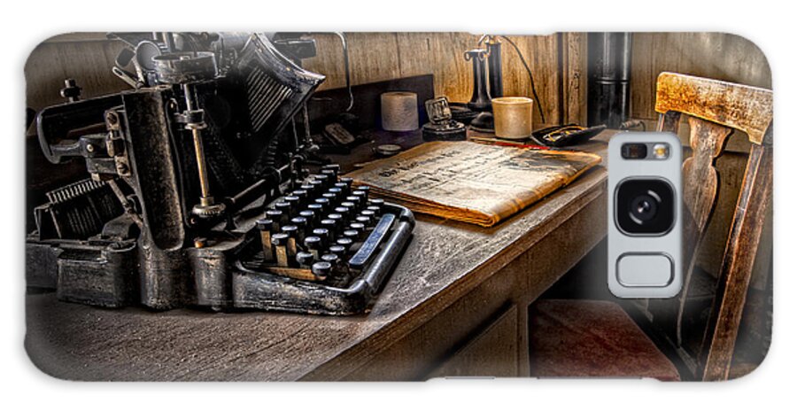 Appalachia Galaxy Case featuring the photograph The Writer's Desk by Debra and Dave Vanderlaan